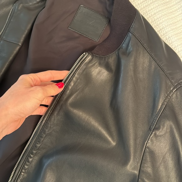 Leather men jacket. All Saints - Picture 7 of 9